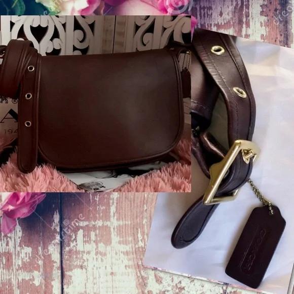 COACH VINTAGE PATRICIA’S LEGACY BROWN CROSSBODY BAG 9951 - Picture 15 of 17